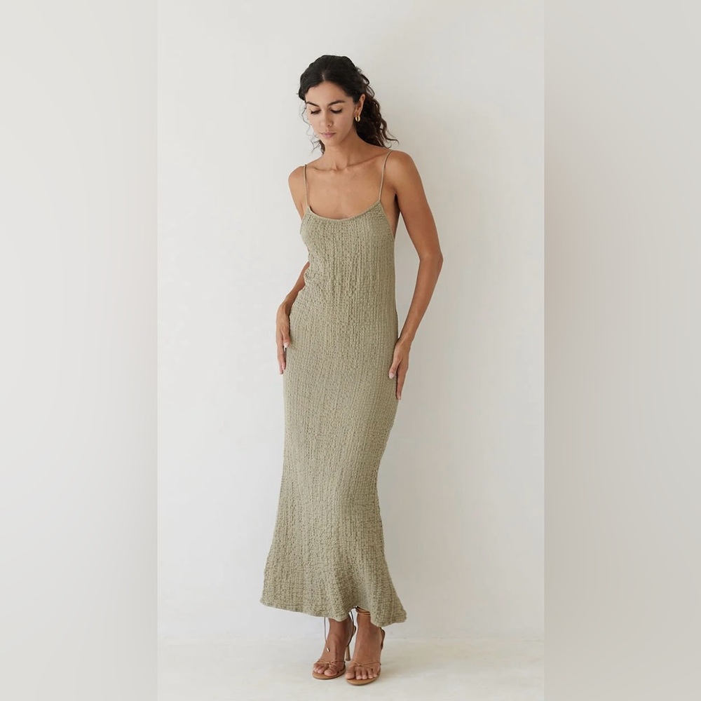 Low back midi dress